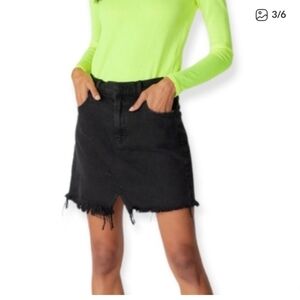 J brand Jules Black Denim Skirt, Size 27